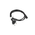 Power Cord - Lanberg C7 Coupler Cee7/16 1.8m Black