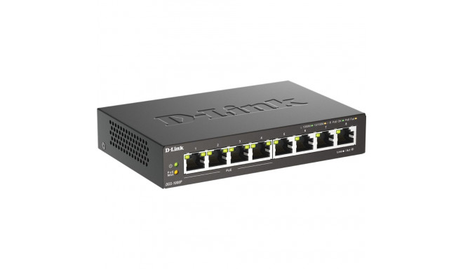 D-Link DGS-1008P/E 8-Port Layer2 PoE+ Gigabit Switch