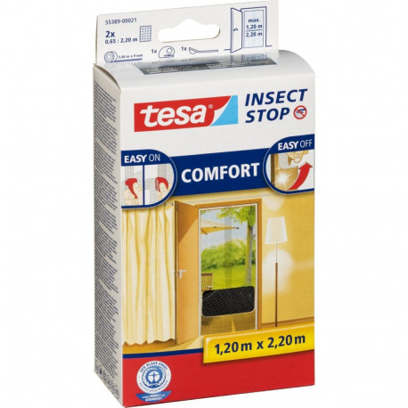 Tesa Insect Stop for Doors 2 pcs. 0,65x2,20m Black 55389