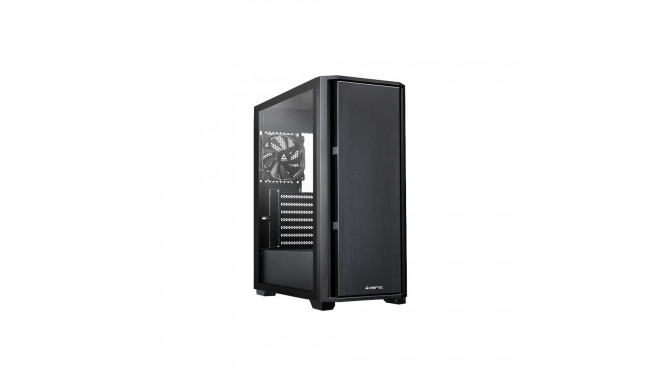 PC case AS-02B-TG-OP Midi Tower black