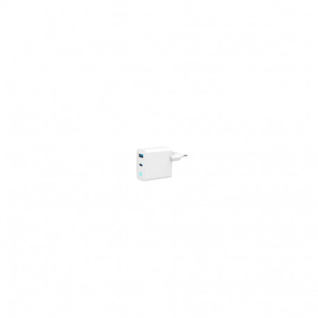 Charger Gembird 2-port 30W GaN USB LED GaN, White