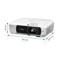 Epson EB-W55 WXGA (1280x800) 4000 ANSI luumenit valge