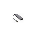 Gembird A-CMU3-LAN-01 USB-C gigabit võrgukaart 3-pordilise USB 3.1 hubiga