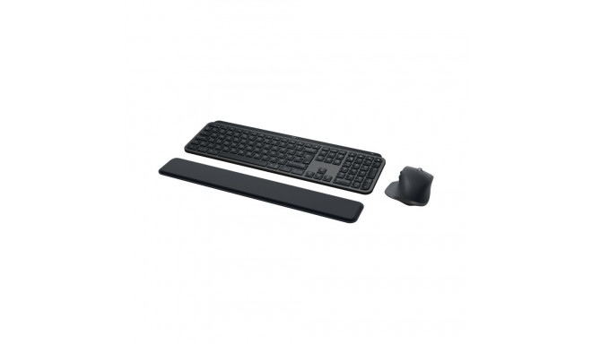 Logitech MX Keys S Combo - Keyboard, Palm Rest and Mouse set, Graphite