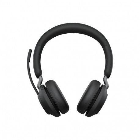 JABRA Evolve2 65 MS stereo on-ear Bluetooth juhtmevaba USB-C mürasummutav must Microsoft Teamsi jaok