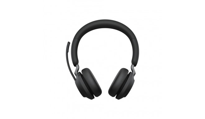 JABRA Evolve2 65 MS stereo on-ear Bluetooth juhtmevaba USB-C mürasummutav must Microsoft Teamsi jaok