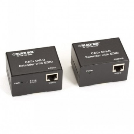 BLACKBOX CATX DVI-D SINGLE LINK EXTENDER - SINGLE LINK DVI-D, 50M, EXTENDER KIT