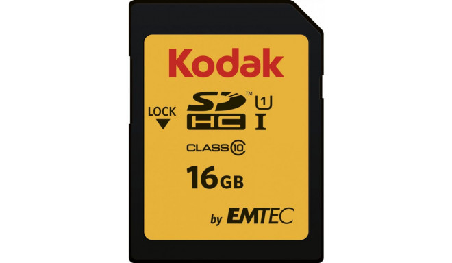 Kodak memory card SDHC 16GB Class 10 U1 UHS-I