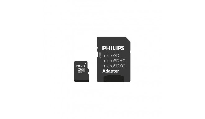 Philips MicroSDHC 16GB class 10/UHS 1 + Adapter