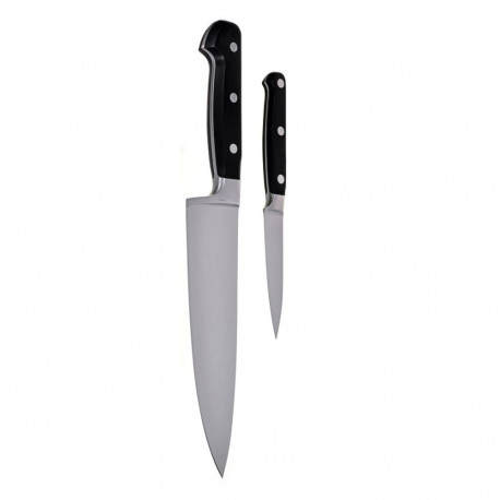 Kitchen Knife - ZWILLING Set of Domestic Knives Stainless Steel Black Handles