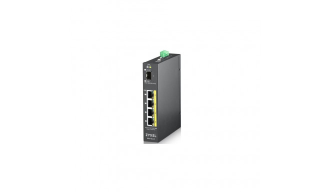 Zyxel RGS100-5P Unmanaged L2 Gigabit Ethernet (10/100/1000) Power over Ethernet (PoE) Black
