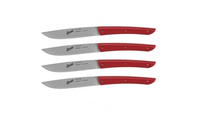 Berkel steak knife set 4-pcs. Color red