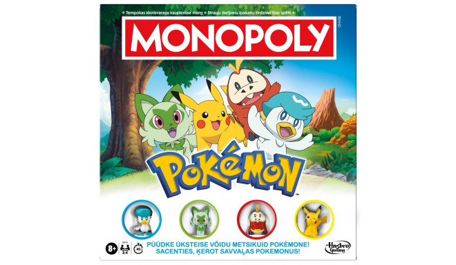 MONOPOLY lauamäng Pokemon (eesti ja läti keeles)