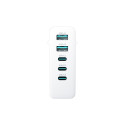 3MK HyperCharger 140W 3xUSB-C + 2xUSB GAN mains charger, PD+QC