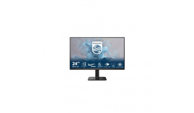 Philips 24E2N1100LB/00 | 24" | VA | 16:9 | 100 Hz | 4 ms | 1920 x 1080 pikslit | 250 cd/m² | HDMI-po