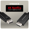 AXAGON Active cable RVD-HI20C2 | DisplayPort to HDMI | 1.8 m