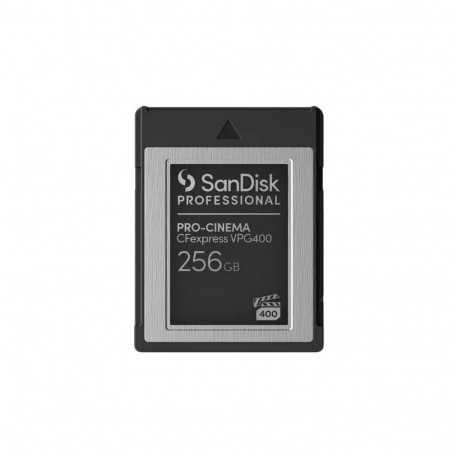 SANDISK Professional PRO-CINEMA 256GB CFexpress VPG400 Type B kaart kuni 1700MB/s lugemine 1400MB/s 