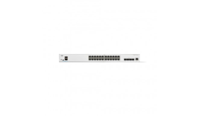 CISCO Catalyst 1300 24-pordiline lüliti 20 x 10GE RJ45 4 x 10G SFP+ ülendusporti