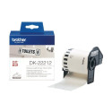 BROTHER DK22212 valged kile lõputud etiketid QL550 QL500 jaoks 62mmx15.24m