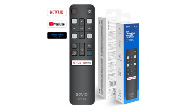 SAVIO RC-23 Universal / Replacement Remote Control for TCL TV