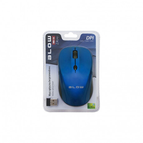 84-004# Mysz optyczna bezprzewodowa blow mb-10 niebieska