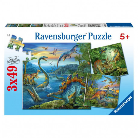 Ravensburger pusle Dinosaurused 3x49tk