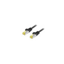 Equip Cat.6A S/FTP Outdoor Patch Cable, 15m, Black