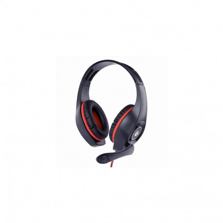 Gembird GHS-05-R headphones/headset Wired Head-band Gaming Black, Red