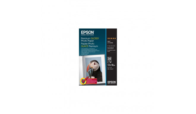 Epson Premium Glossy Photo Paper - 13x18cm - 30 Sheets