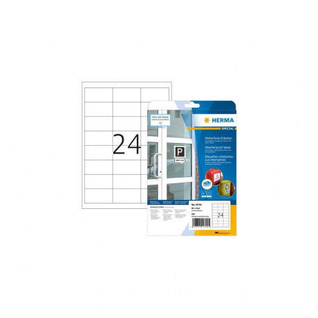 HERMA 10794 self-adhesive label Rectangle Permanent White 480 pc(s)