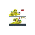Hot Wheels Monster Trucks Power Smashers Charge &amp; Chase Challenge track set with Oversized S