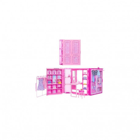 Barbie Dream Closet Toy Playset with Clothes & Accessories, 3-ft-Wide with 25+ Pieces