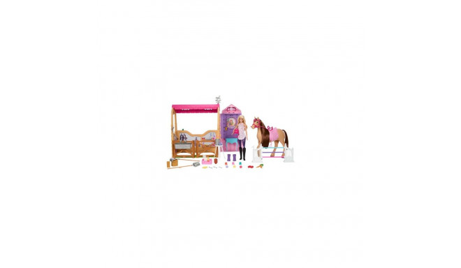 Barbie Mysteries: The Great Horse Chase Stable Playset with Doll, Toy Horse &amp; Accessories, 2