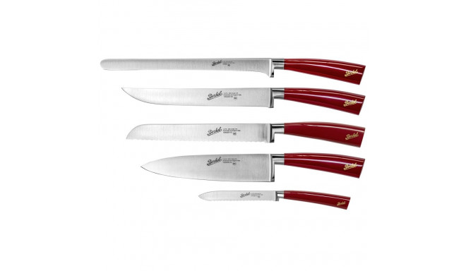 Berkel Elegance punane koka noakomplekt 5-osaline