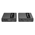 PremiumCord HDMI KVM extender 4K and FULL HD 1080p up to 70m with USB