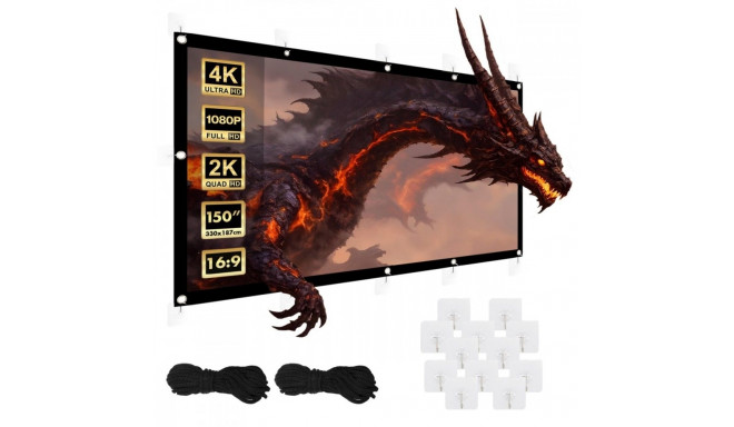 Projection screen 150&#39; 330x187cm, MC-167