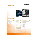 Motherboard B550M Pro4 AM4 4DDR4 HDMI/DP/D-SUB M.2 mATX