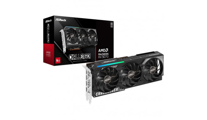 ASRock Radeon RX 9070 Challenger 16GB GDDR6 graafikakaart (RX9070 CL 16G)