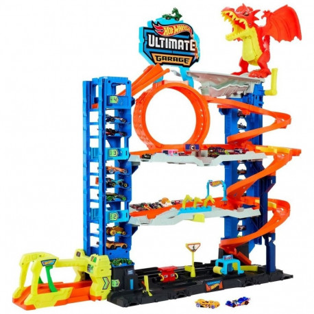 Hot Wheels City - Mega Garage Dragon Attack + 2 Cars (HKX48)