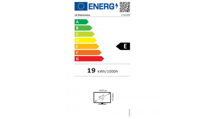 LCD Monitor|LG|27"|Gaming|Matte|Panel VA|1920x1080|16:9|180Hz|1 ms|27GS50F-B