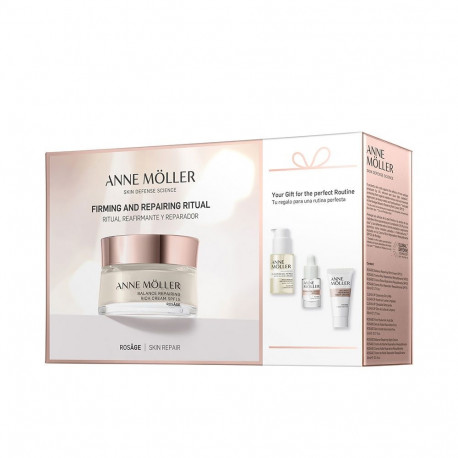 ANNE MÖLLER ROSÂGE CREMA RICA REPARADORA REEQUILIBRANTE SPF15 ESTUCHE 4 pz
