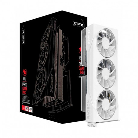 Radeon graafikakaart RX 9060 XT Swift OC kolme ventilaatoriga RDNA4 GDDR6 2x DisplayPort 1x HDMI 2.1