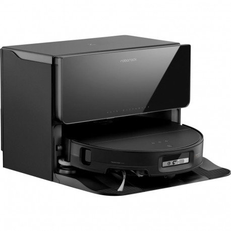 Roborock Saros 10 R&D, with water connection, vacuum robot black, including suction/cleaning station