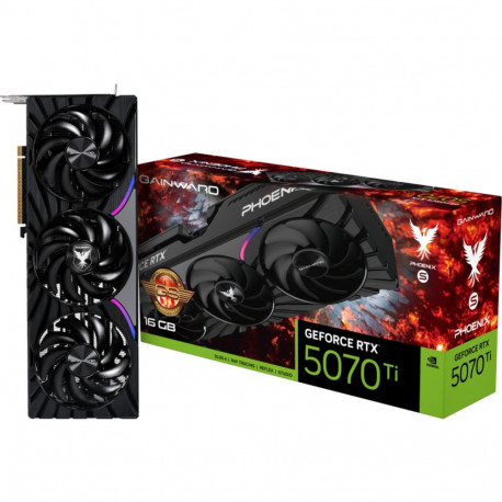 GeForce videokaart RTX 5070 Ti Phoenix-S GS DLSS 4, 3x DisplayPort, 1x HDMI 2.1