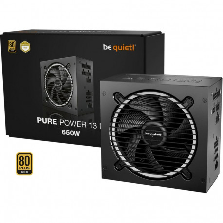 Pure Power toiteplokk 13 M 650W 1x 12-Pin High Power GPU 2x PCIe kaablijuhtimine, must