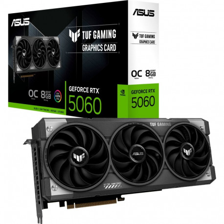 GeForce videokaart RTX 5060 TUF GAMING OC 8GB (DLSS 4, 3x DisplayPort, 1x HDMI 2.1)