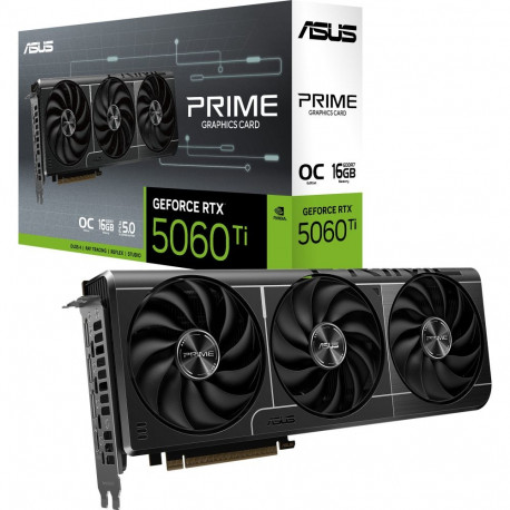 GeForce graafikakaart RTX 5060 Ti PRIME OC 16GB, DLSS 4, 3x DisplayPort, 1x HDMI 2.1