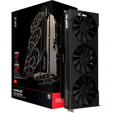 XFX Radeon RX 9070 XT Swift, graphics card black, RDNA4, GDDR6, 3x DisplayPort, 1x HDMI 2.1