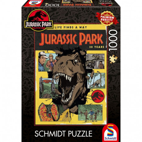 Schmidt Spiele Jurassic Park: 30 Years of Jurassic Park - Life Finds a Way, Puzzle 1000 pieces