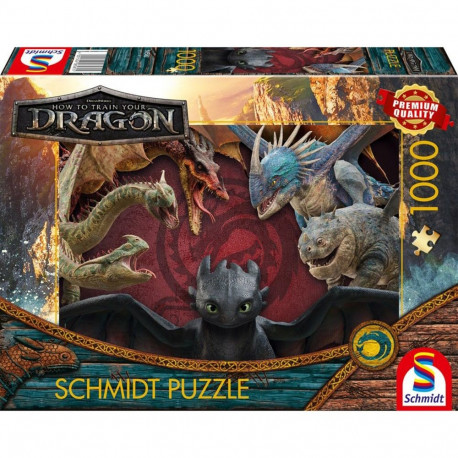 Schmidt Spiele How to Train Your Dragon: Dragons are Real, Puzzle 1000 pieces